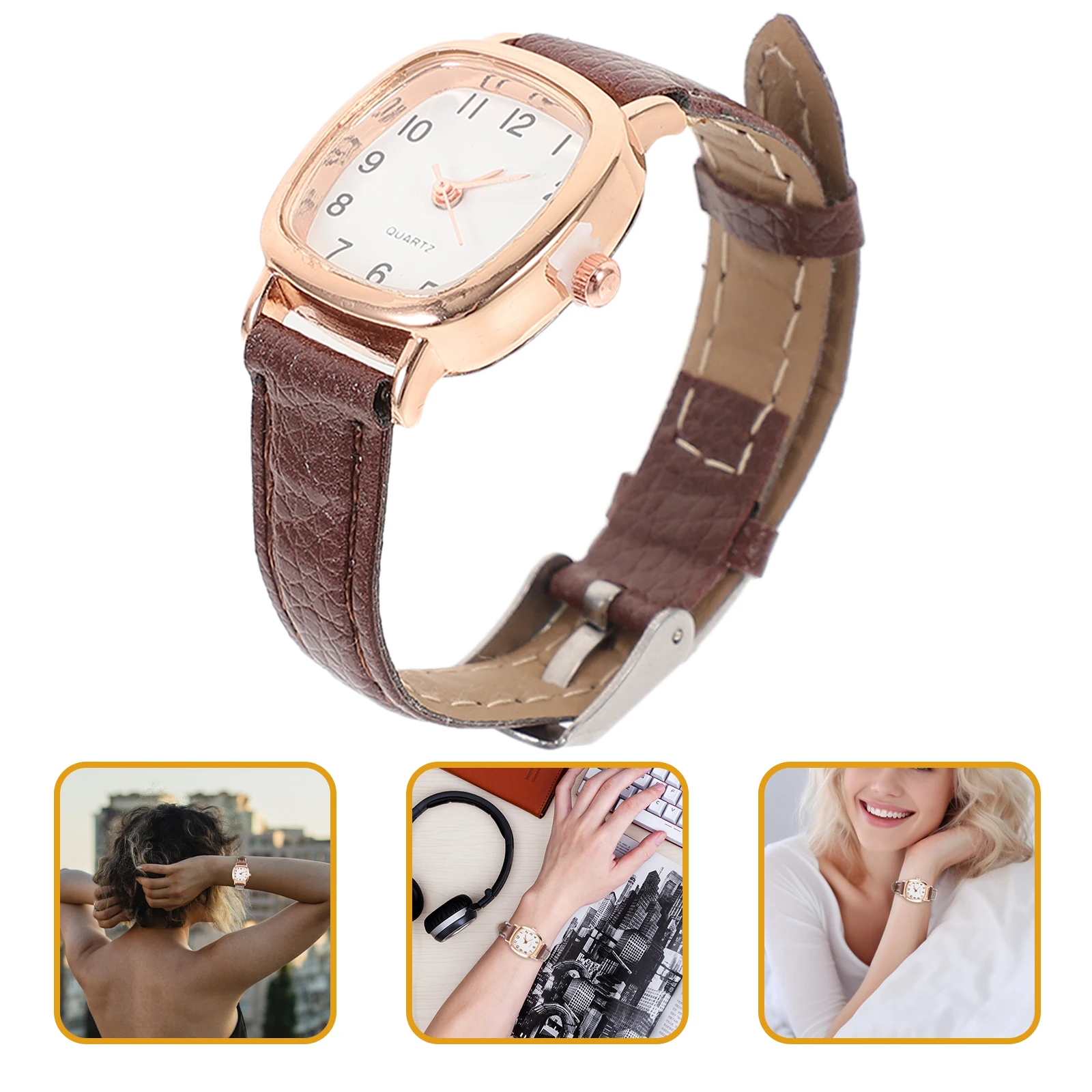 

Women Quartz Watch Mint Catcher Belt Bracelet Simple Casual Elegant Gift for Valentines Christmas Birthdays