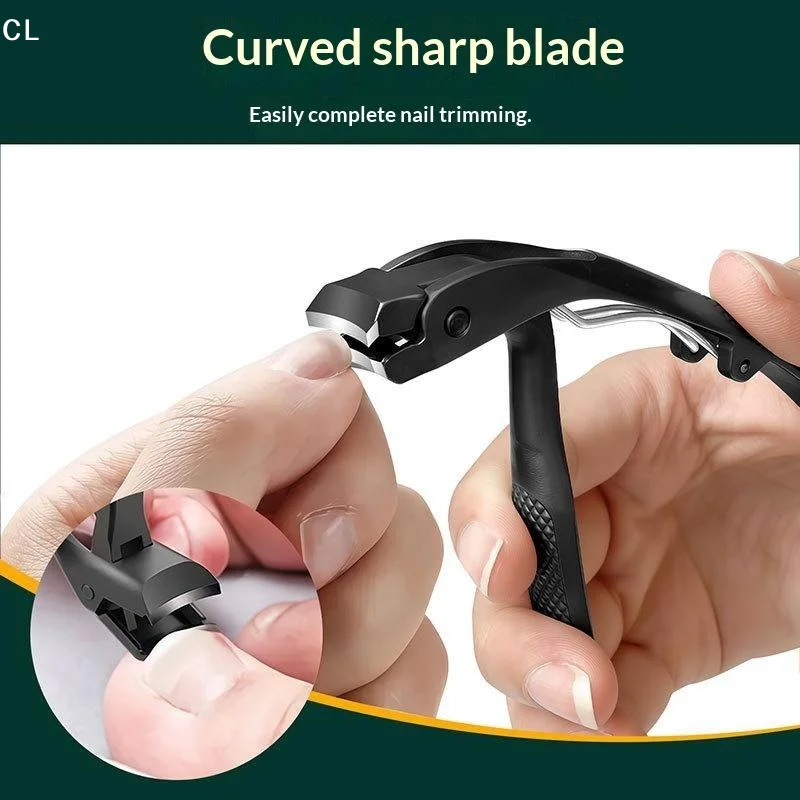 Large And Thick Hard Nail Clippers Adult-Specific Anti-Splash Nail Clippers Widened Blade Design Easily Trim Gray Nails