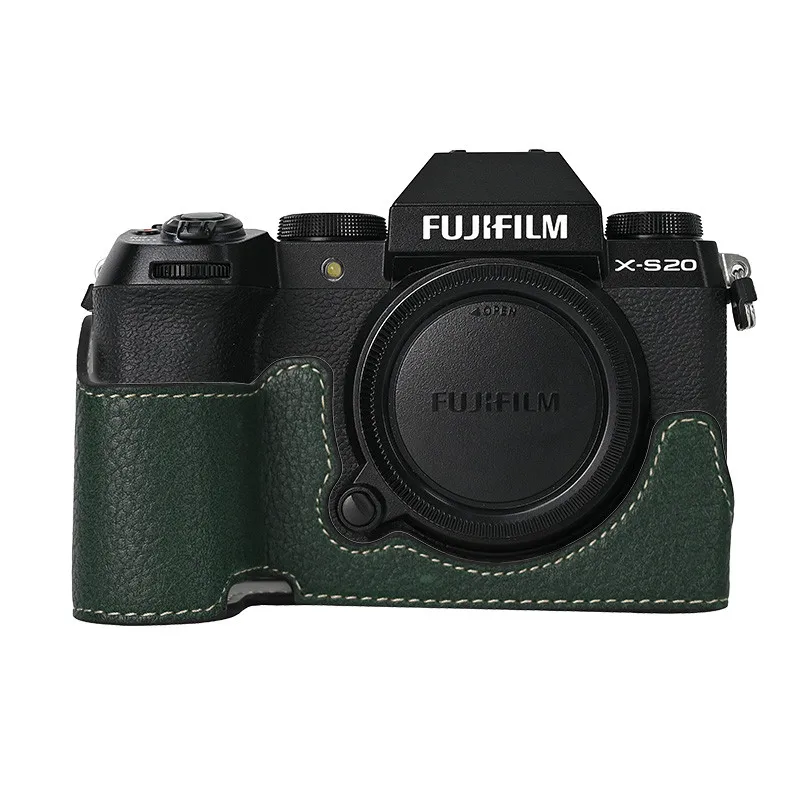 Сумка для фотоаппарата из искусственной кожи, половина тела для Fujifilm XS20