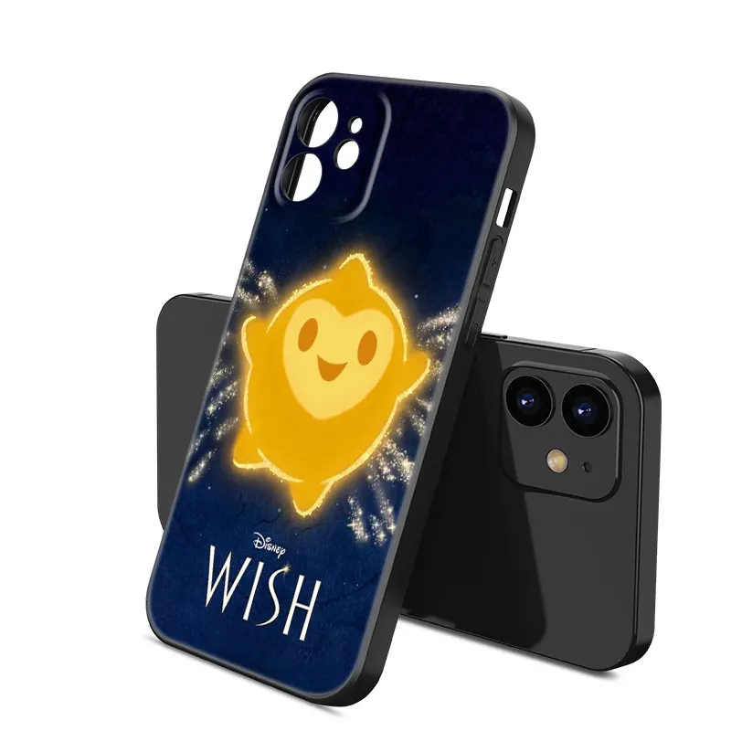 The W-Wish Phone Case For Apple iPhone 12 13 Mini 11 14 15 Pro Max 7 8 Plus X XR XS SE 2020 2022 Black Silicone Case