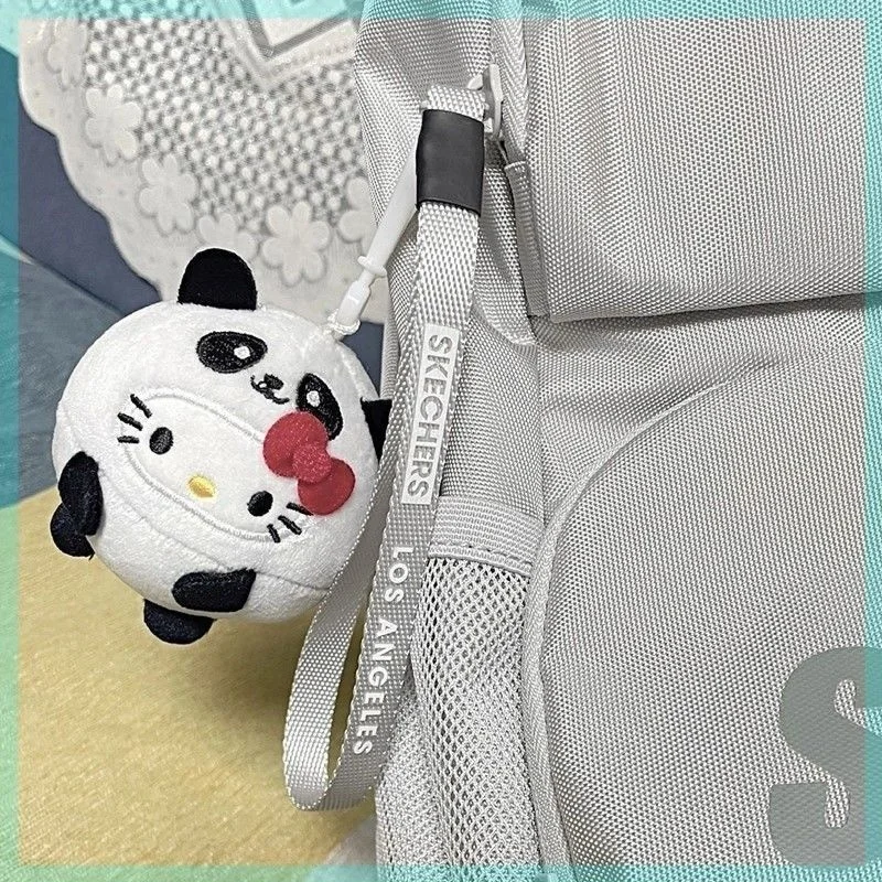 Leuke en ronde Kt kat pluche hanger pluche tas hanger zacht en schattig sleutelhanger hanger kleine pop decoratie klein geschenk