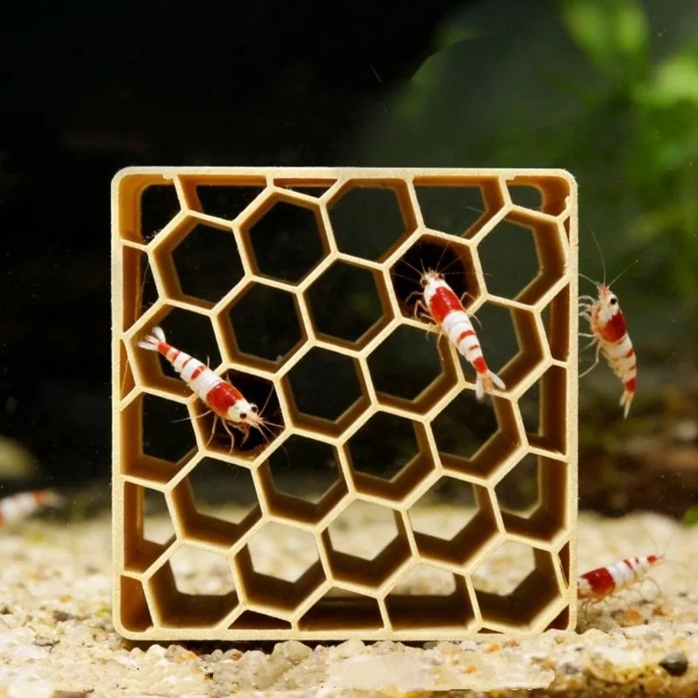 

3D Printed Aquarium Cave Shelter Natural Look Plastic Shrimp Breeding Cave Hollowed-out Shrimp Hiding Place Shrimp Breeding