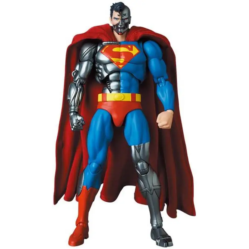 Original Mafex 164 1/12 Cyborg Superman Return Of Superman Anime Collection Action Figures Model Toys In Stock  Kids Gift