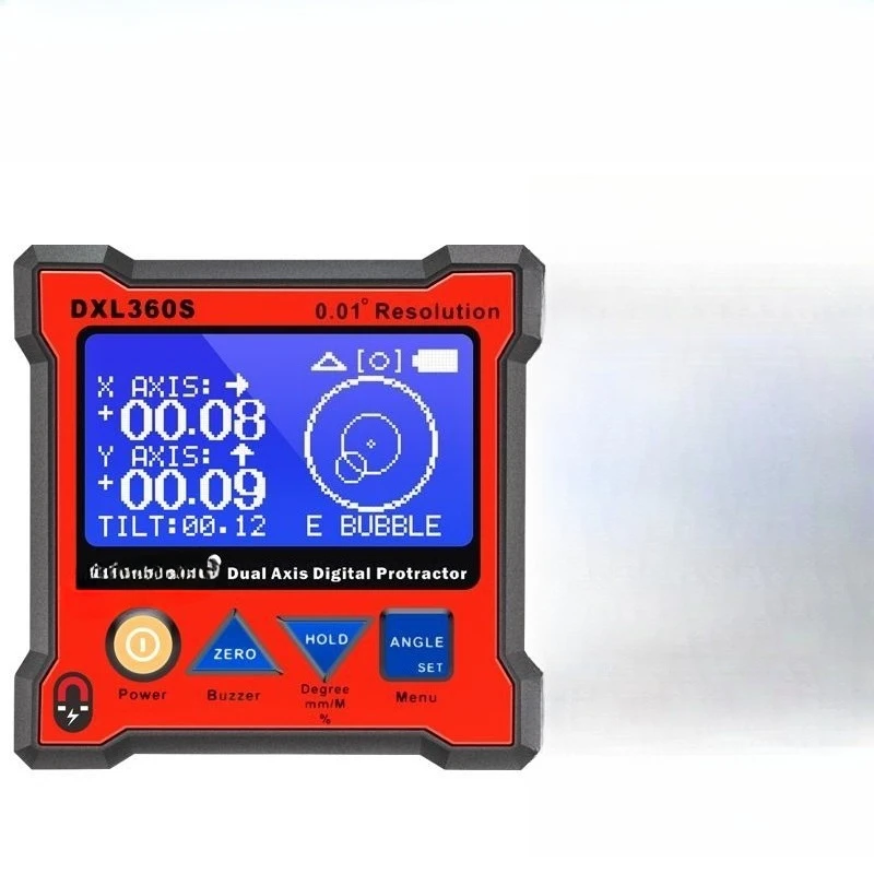 Double axis electronic level Angle meter High precision intelligent digital level digital display tilt meter DXL360S