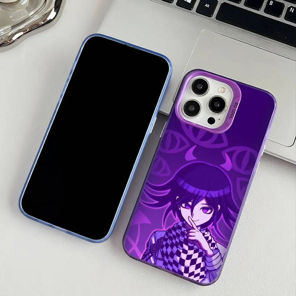 حافظة هاتف Danganronpa Kokichi Ouma لهاتف آيفون 11 12 13 14 15 16Pro Max Plus حافظة هاتف مطلية