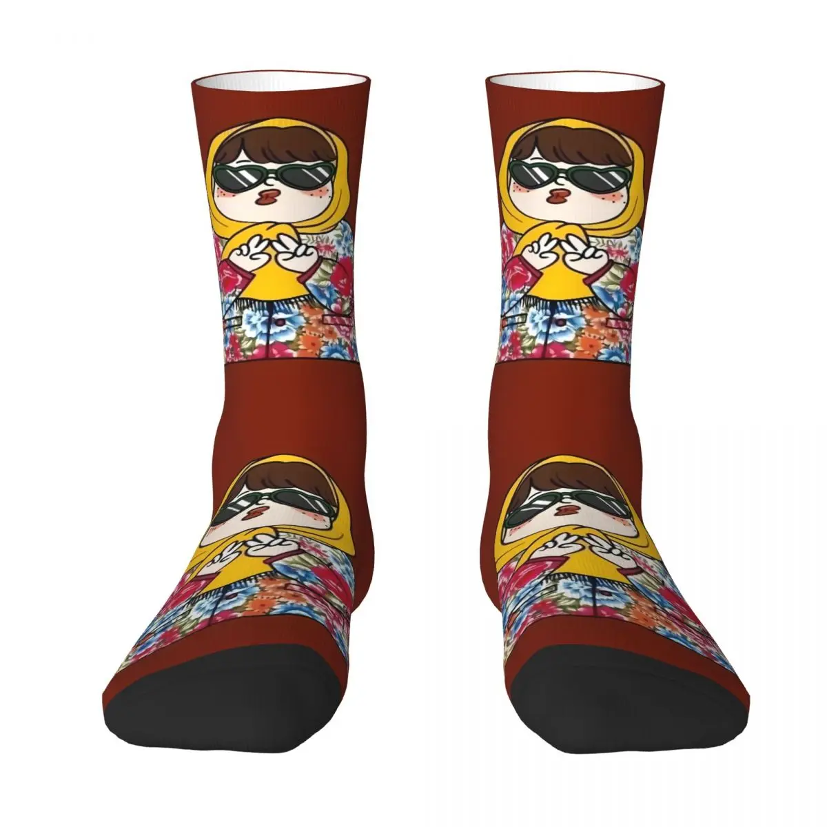 Funny Girl Socks Cute Anime Cool Christmas Gothic Stockings Couple High Quality Cycling Socks Autumn Graphic Anti Slip Socks