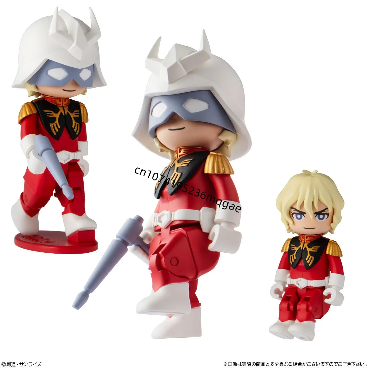 متوفر في المخزون بانداي لعبة الحلوى بت مجموعة GUNDAM MS-06S Zaku II RX-78-2 Amuro Ray البدلة المتنقلة GUNDAM أنيمي عمل نموذج مجموعات هدية #4