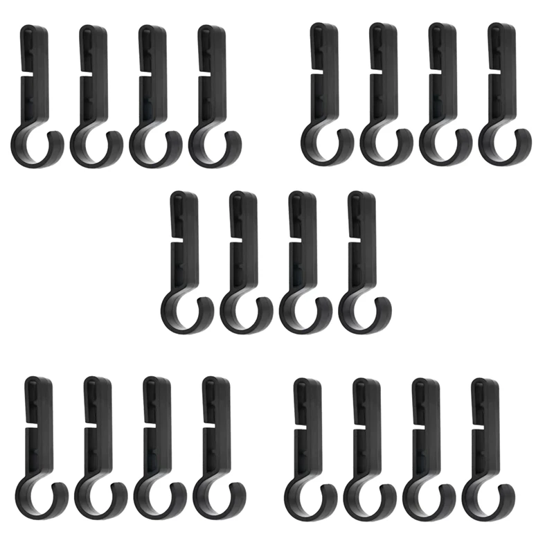 ABNO-Clip para casco, casco duro, clip para hebilla de faro, clip para diadema antideslizante, gancho de clip duradero y estable, 20 piezas para exteriores