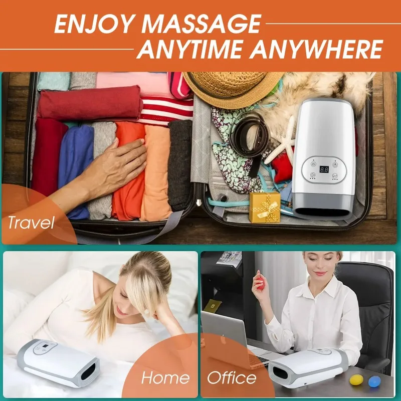 Massage à Compression d'air masseur de paume doigt poignet Spa relaxation soulagement de la douleur masseur de mains point d'acupuncture arthrite physiothérapie chauffée