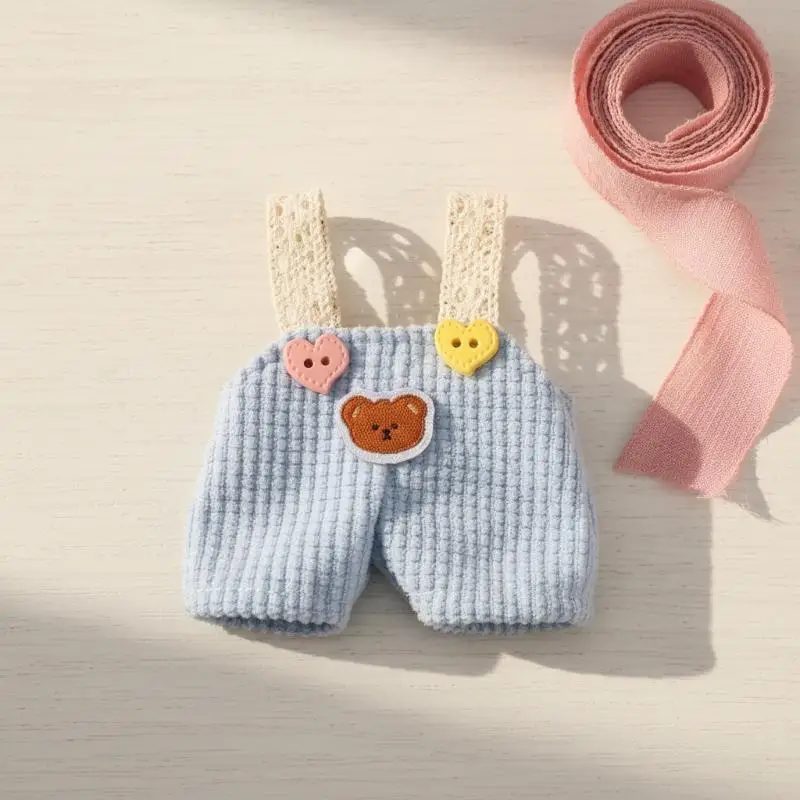 @*Doll DIY Replacement Straps Handmade Multiple Styles Soft Accessory for Jumpsuit Pants Doll Dress Up for Kids Role Play