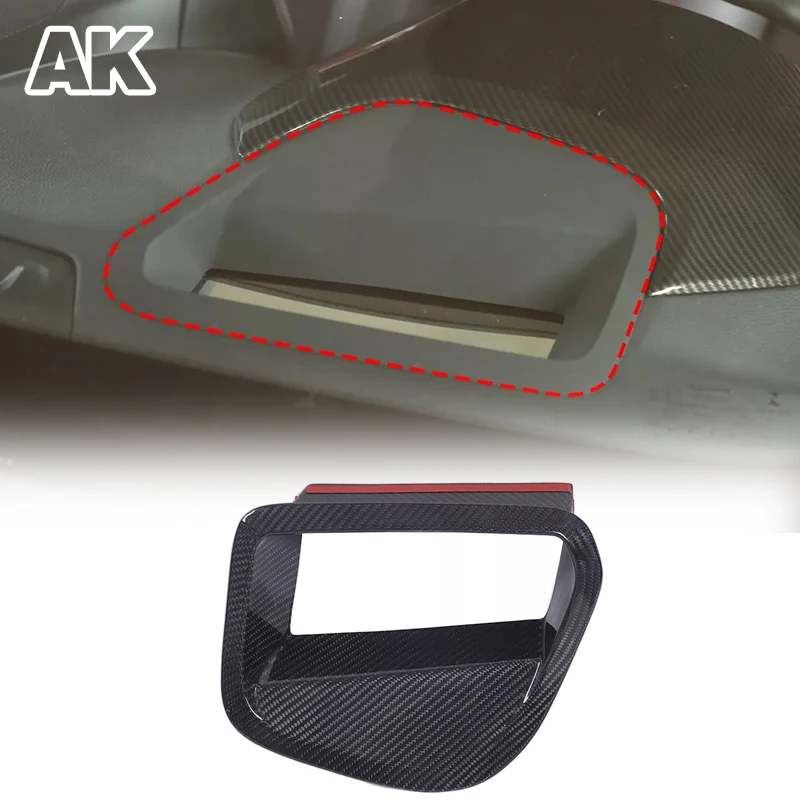 

For Toyota Supra A90 2019-2025 Real Carbon Fiber Car Center Console Dashboard Panel Storage Box Cover Car Interior Accessories