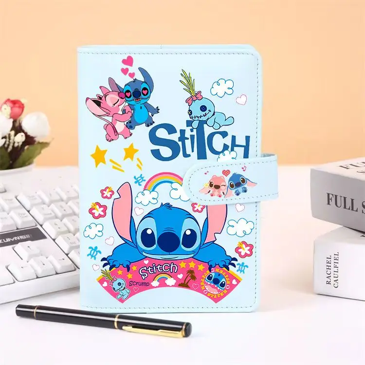 Disney animation cartoon pu Mickey Mouse Stitch hand ledger cute Minnie notebook high-value diary student life page notepad gift