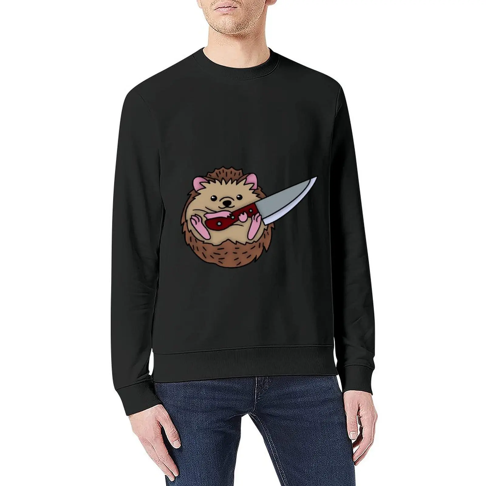 تهديد القنفذ مع سكين البلوز أنيمي الملابس الخريف الخريف سترة الرجال ملابس الخريف الكورية بلوزات جديدة