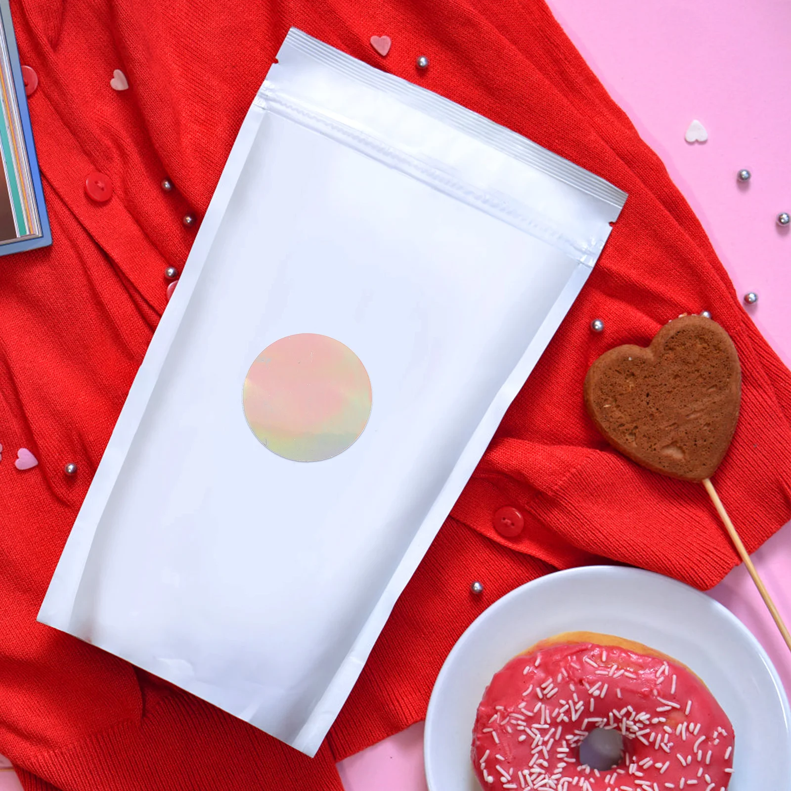 

1 Roll Round Label Sticker Silver Blank Labels Stickers For Tanning Scrapbooking Self-Adhesive Sticker Labels Envelope