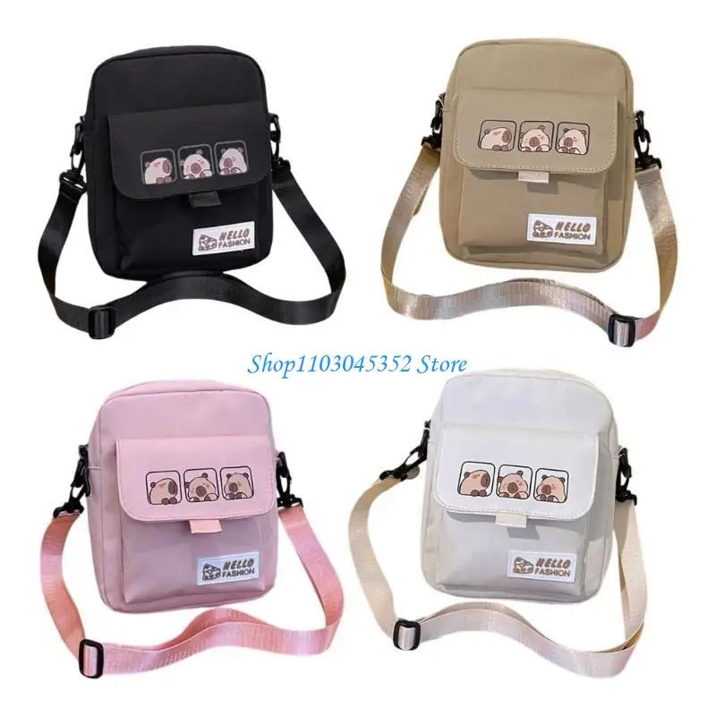 

Trendy Capybara Shoulder Bag Crossbody Bags Combining Cartoon Designs And Practicality For School And Outdoor Activities
