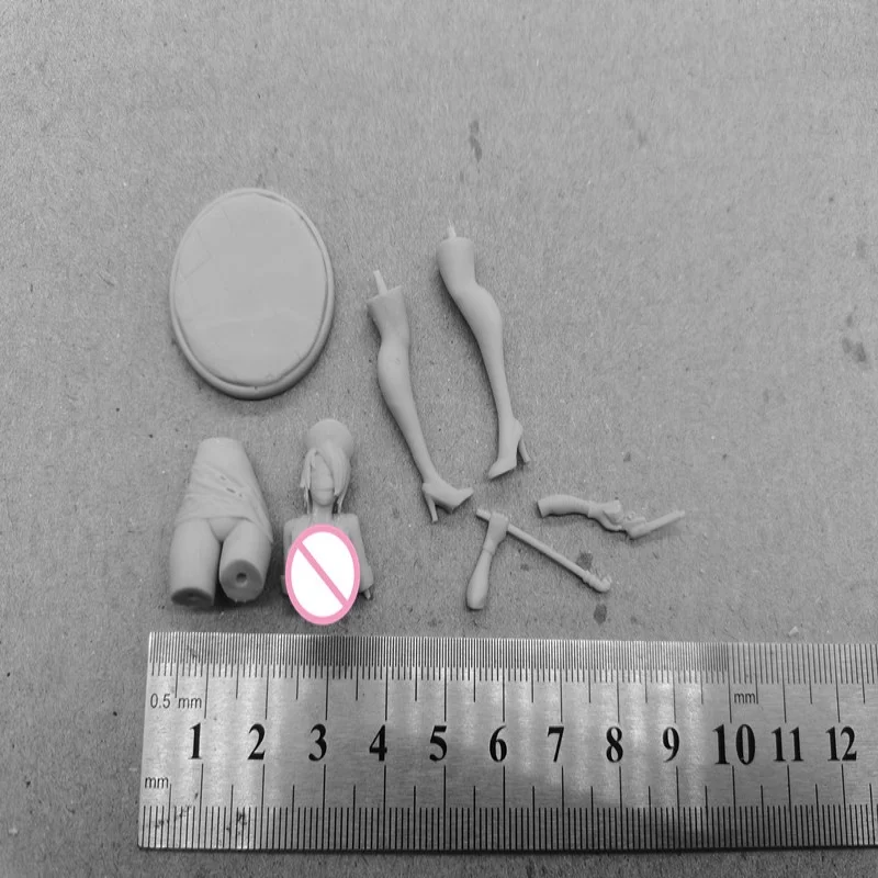 Figurka żywiczna w skali 1/24 Bez Twarzy Pielęgniarka Zabójczyni Wersja Nsfw Zestaw Modelarski do Składania Niezmontowany i Niepomalowany Zabawka do Druku 3D