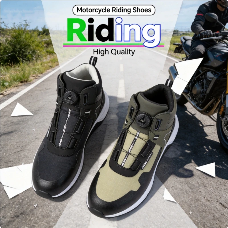 รองเท้าบูทขี่มอเตอร์ไซค์ AUGI - Cycling Commute Shoes บทวิจารณ์และราคา
