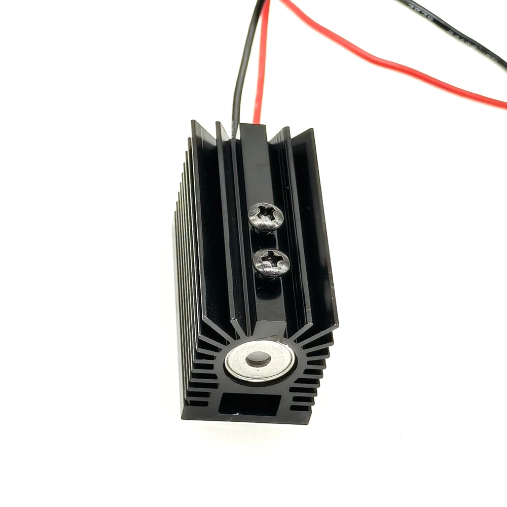 Fächerförmiges 532-nm-Laserdiodenmodul mit grünem Licht und Kühlkörper DC12V