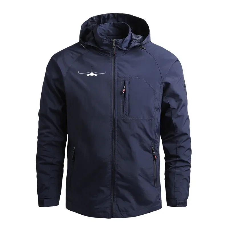 جيد في الهواء الطلق سترات واقية خفيفة الوزن الطيارين بوينغ 737-800 ملابس خارجية عادية مقنعين الطيران الطيران الرجال السترات معاطف