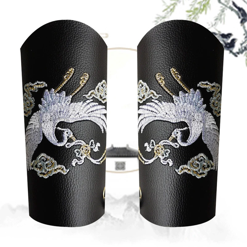 고대 Hanfu Bracer 여성 남성 명나라 코스프레 팔찌 중국어 번체 검객 Bracers Hanfu 장식 액세서리