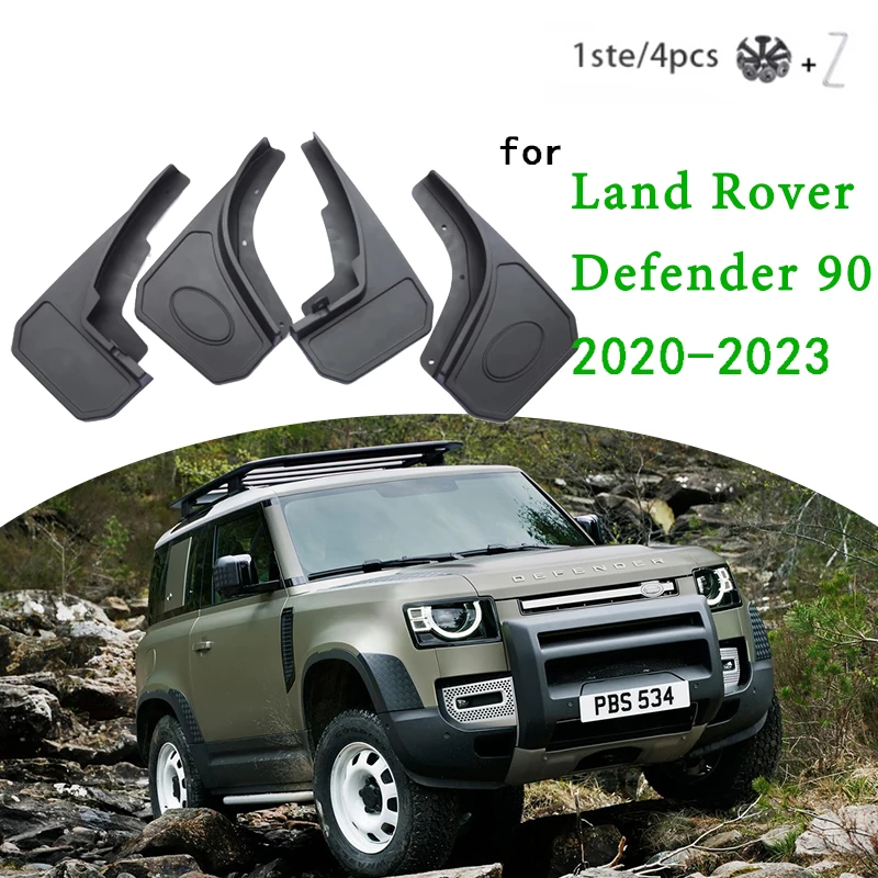 

4 раза для Land Rover Defender 110 90 2020 2021 2022 L663 V8, Автомобильные Брызговики, брызговики, щитки от грязи, брызговики, передние аксессуары