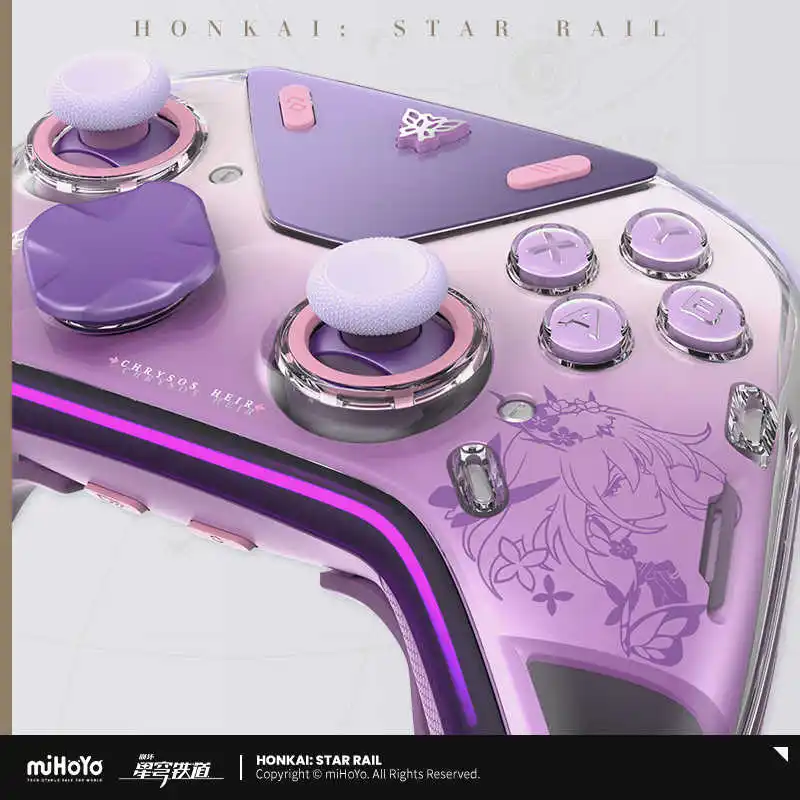 Honkai oficial: juego de manijas de juego Star Rail Castorice, caja de regalos, consola, controlador portátil, Base de carga, bolsa, insignia de Anime T