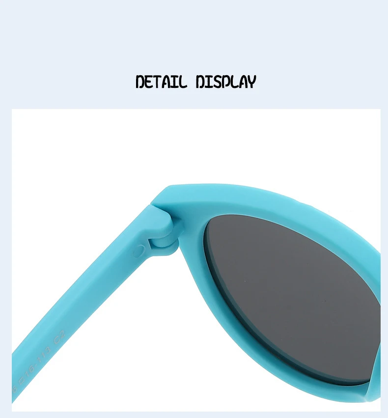 Baby-Sonnenbrille für 0–5 Jahre, Outdoor-Augenschutz und Sonnenschutz, polarisierte Silikon-Sonnenbrille für Kinder 23067 – Detail 6