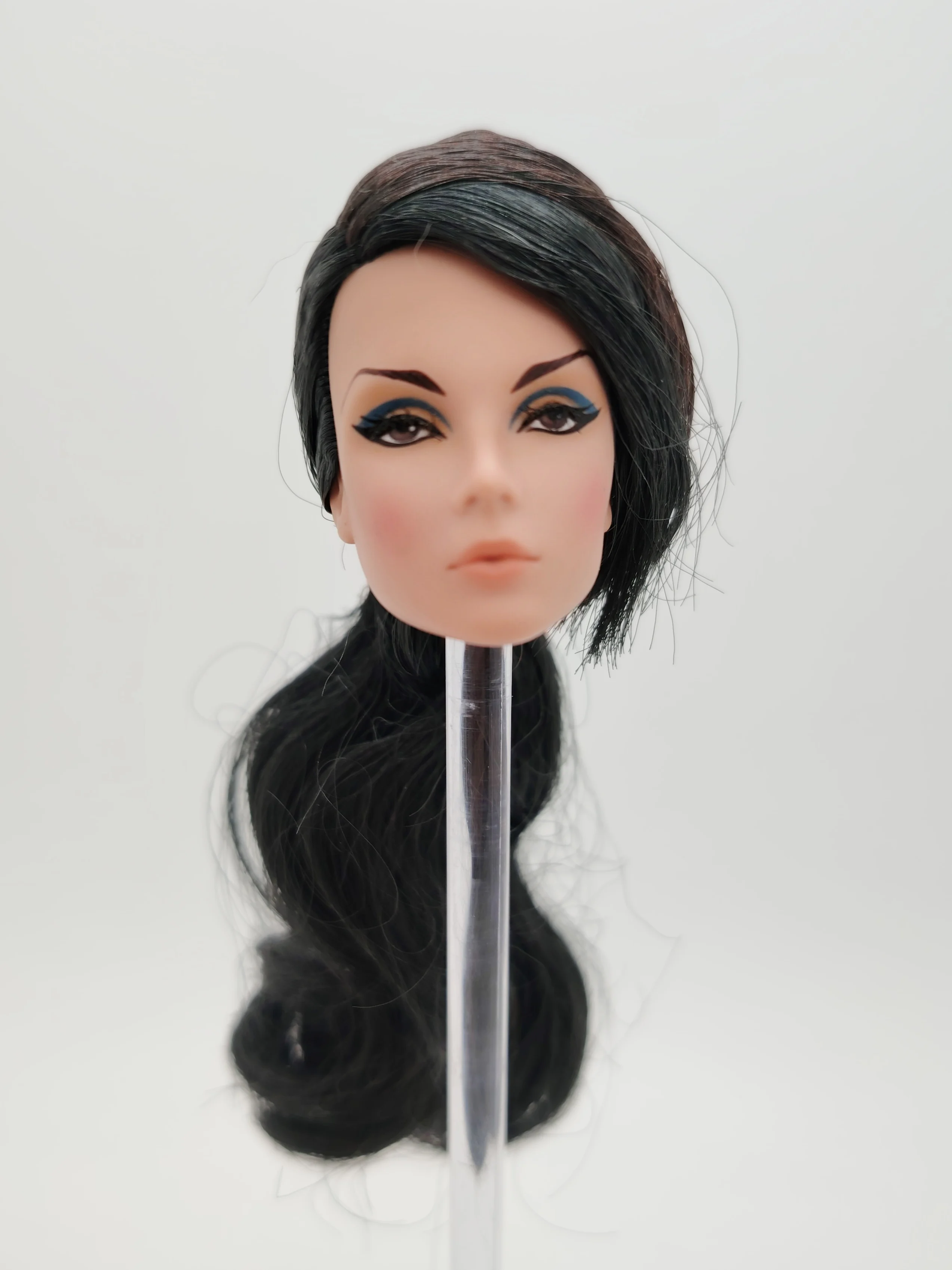 

Модная королевская ню.ливая блондинка для волос Lilith Eden FR, белая кожа, масштаб 1/6, целостная голова куклы