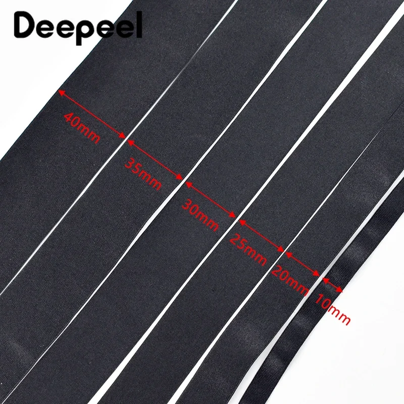 10M 10-50mm Nylon Flat Elastic Band Underwear Waist Rubber Bands Sewing Elastics Tape Clothes Bikini