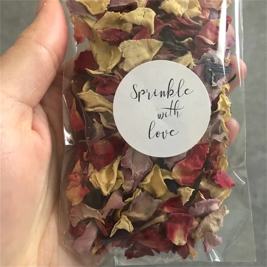 25PCS  Filled Packets. Biodegradable Confetti. Wedding confetti. Petal confetti. Clear Packets. Confetti packets