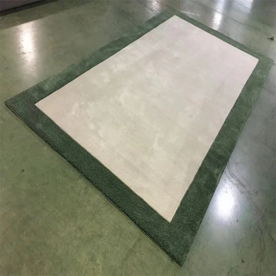 Home Carpet Silk Carpet Handmade Modern Geometric Abstract Design Rug Hand Custom 3d Carpet China for Home Decorative 1 Piece