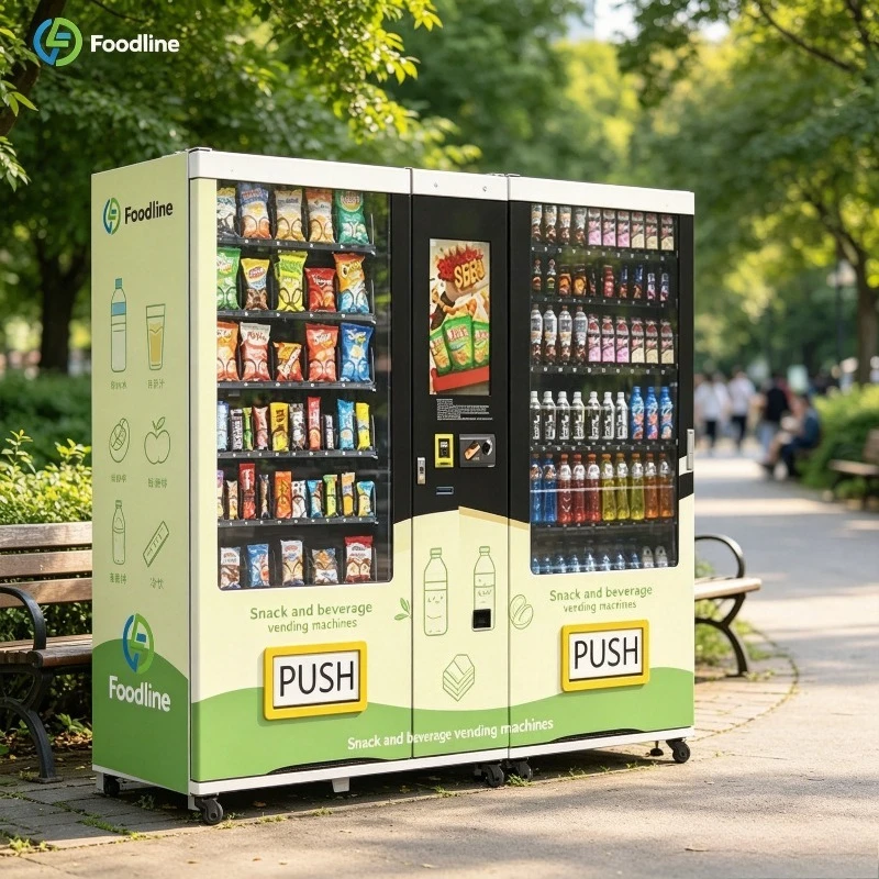 FL Customized Innovative Products Smart Bagged Self-Service Beverages & Snack Vending Machine