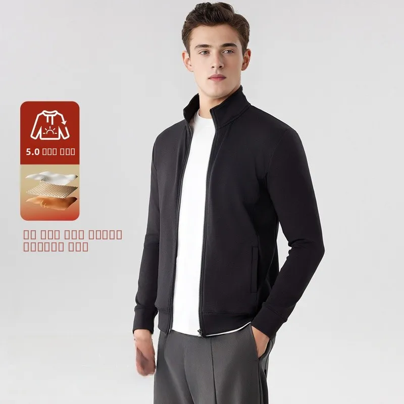 

Men's Comfortable Warm Color Stand Collar Zipper Jaet New 2025 Casual Wear Breathable Spring Autumn Outerwear