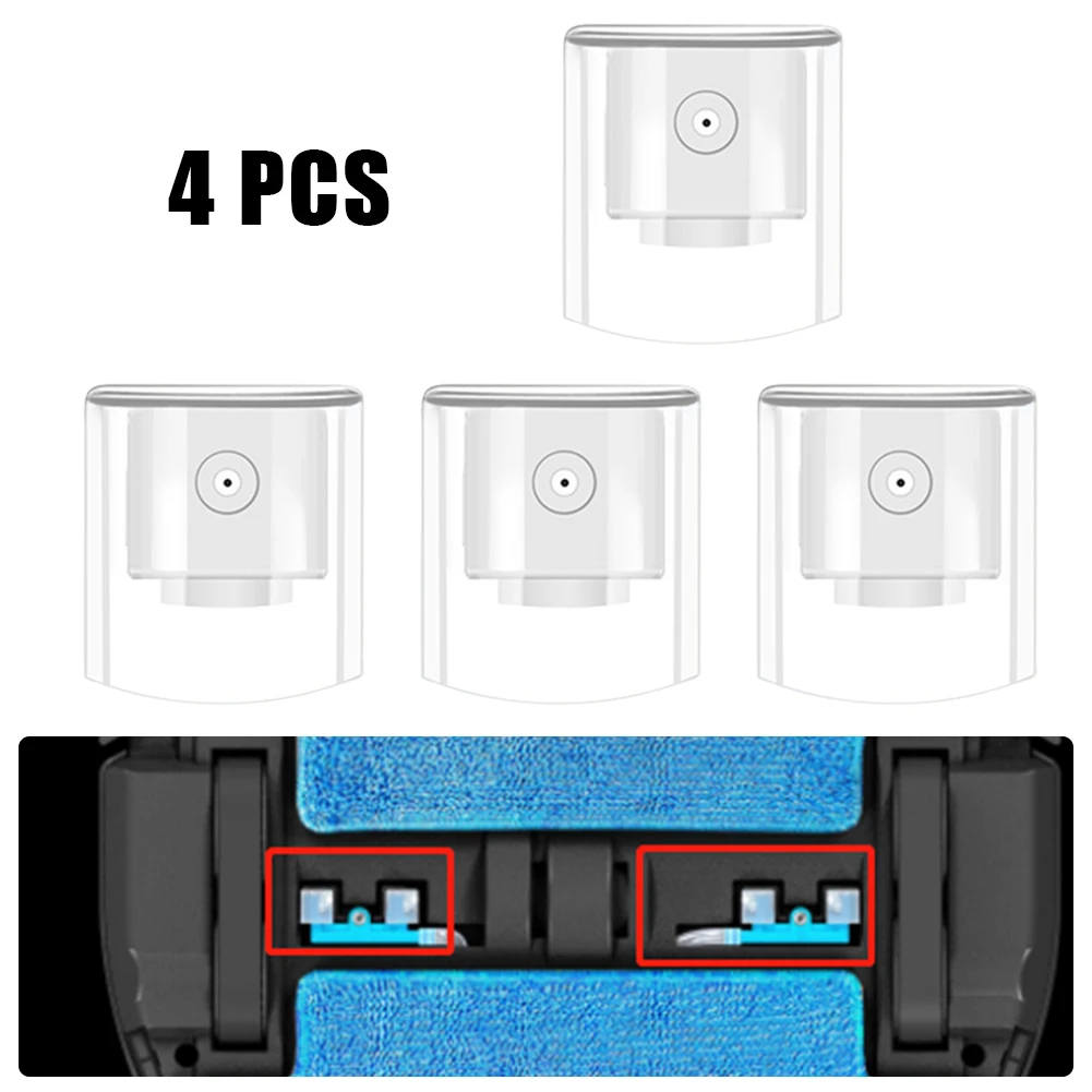 Boquilla de pulverización de 4 piezas, pieza de repuesto para Robot aspirador Hobot Legee serie 669/668/7