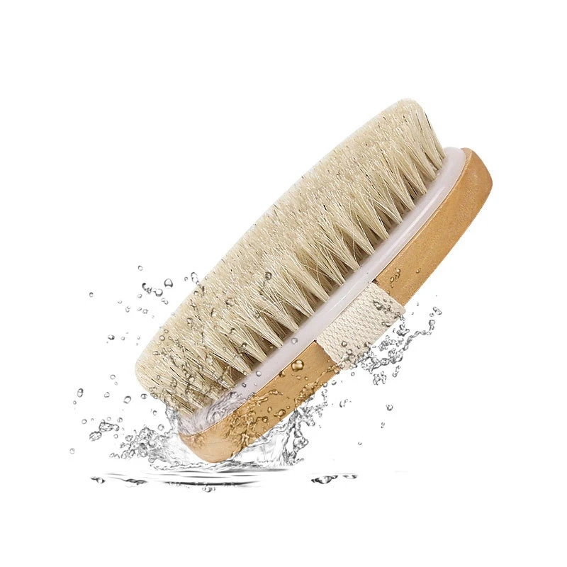 Brosse de bain pour le corps avec fonction de douche, épurateur de dos, masseur corporel exquis, manche long