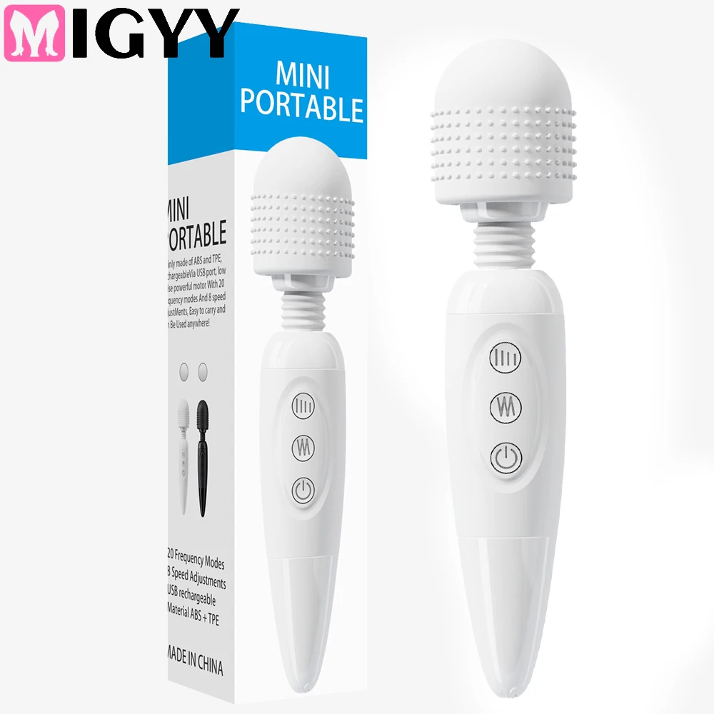 ผู้หญิงที่มีประสิทธิภาพ Magic Wand Vibrator เร้าอารมณ์ Big AV Stick หญิง G Spot Massager Clitoris Stimulator เพศผู้ใหญ่ของเล่นสําหรับหญิง