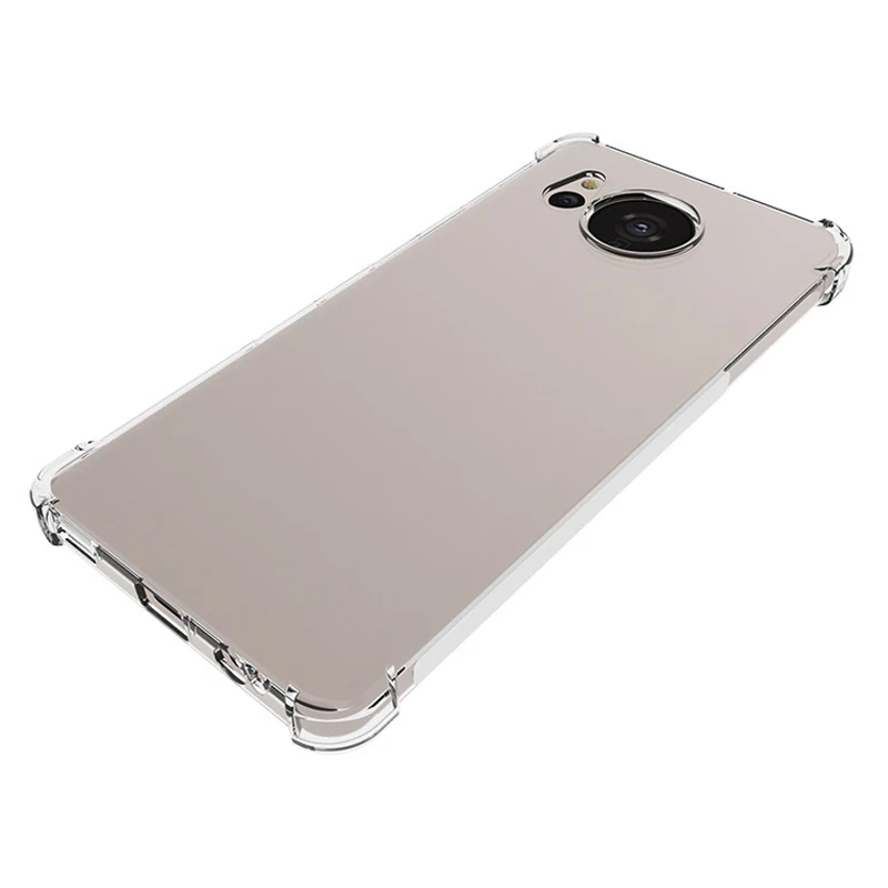 Para Sharp Aquos Sense 7 Plus funda con cojín de aire a prueba de golpes Airbag silicona TPU funda trasera transparente para Sharp Aquos Sense7 Plus