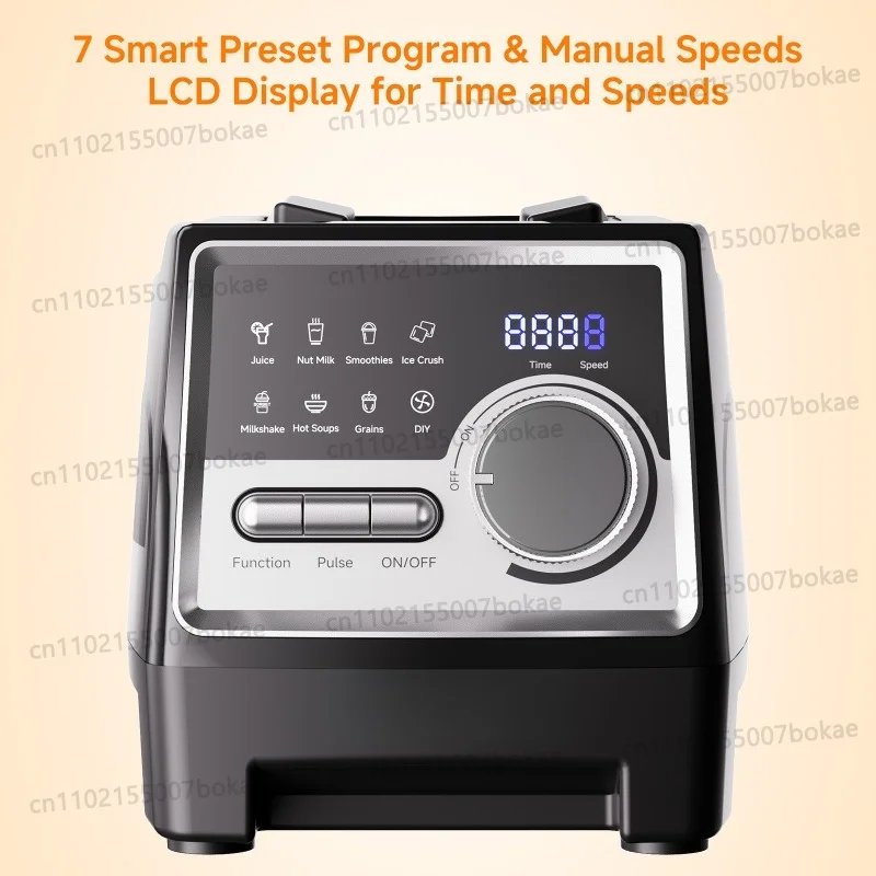 Intelligent display screen blender, large-capacity food processor with blade disintegration function