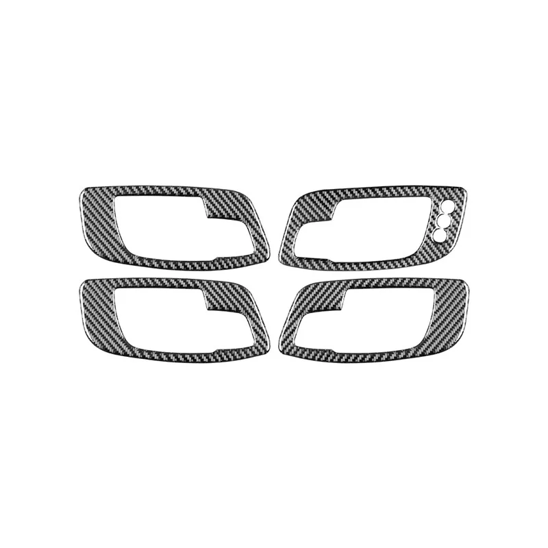 

Carbon Fiber Car Inner Door Pull Handle Panel Ring Bowl Frame Decoration Sticker For Dodge Charger 2011-2014 Auto Aaccessories
