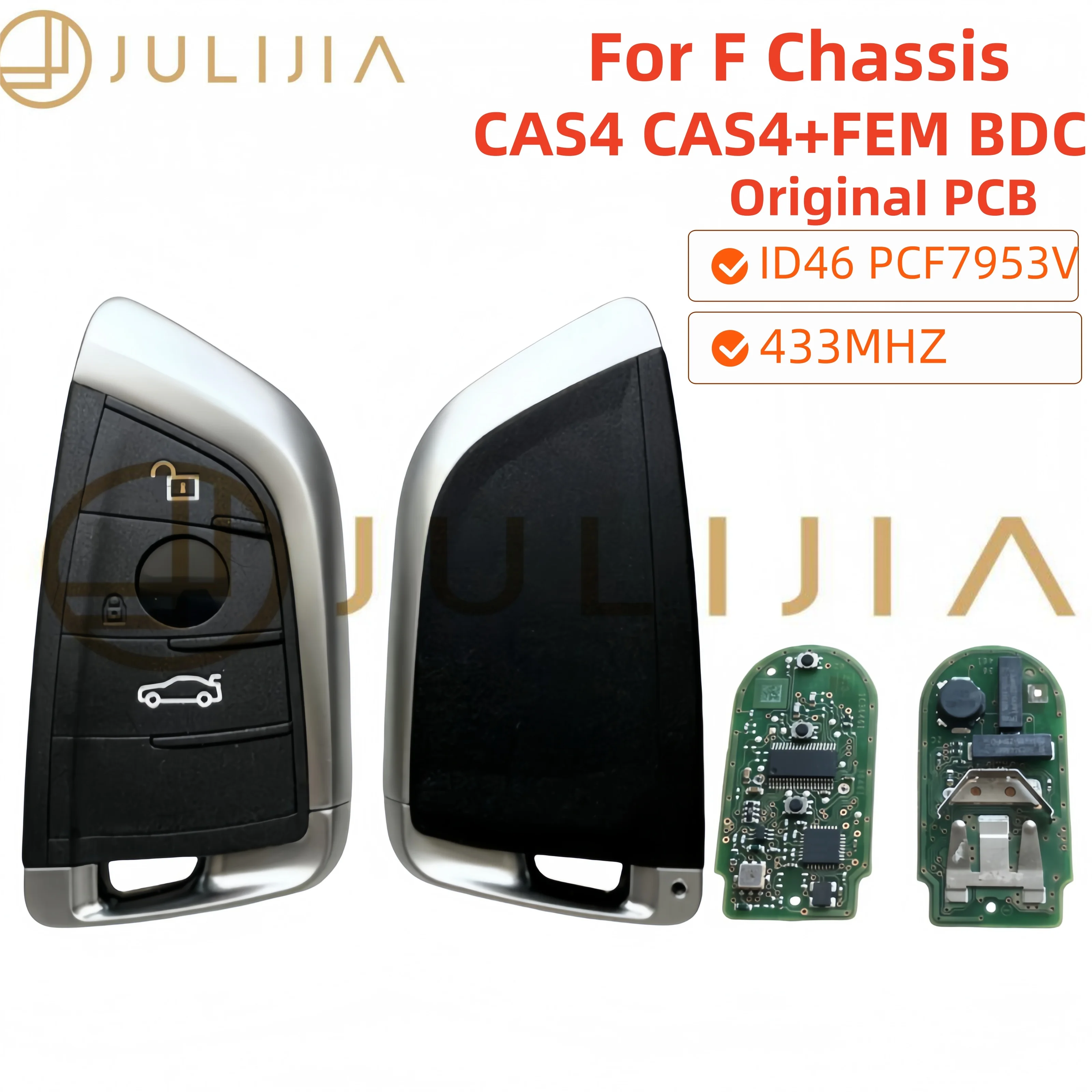 ID49 PCF7953V Chip Original PCB 433.9MHz Proximity Support CAS4 CAS4+ FEM BDC Car Remote Key For BMW 3 5 7 X3 X5 X6 M2 M3 M4