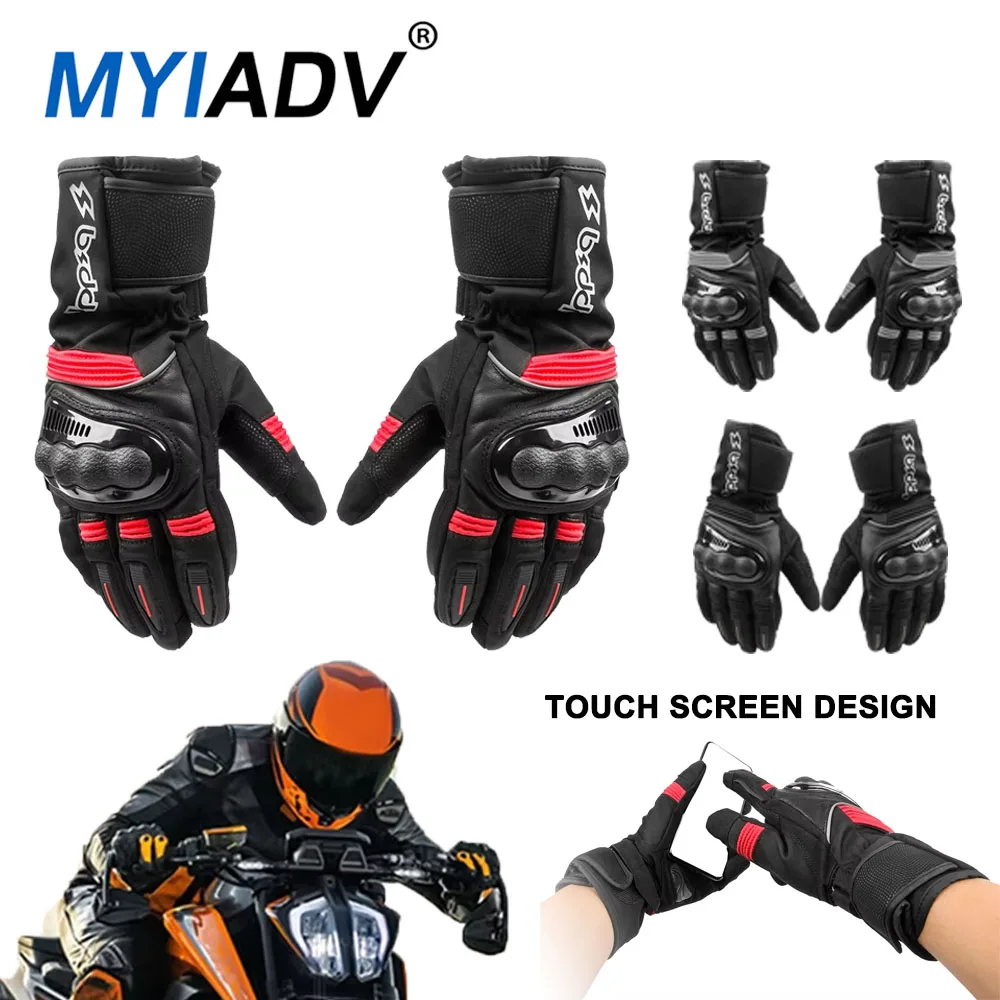 

Motorcycle Gloves Winter Invierno Warm Touch Screen Waterproof Windproof Riding Racing Riding Snow Motocross Gloves Protective