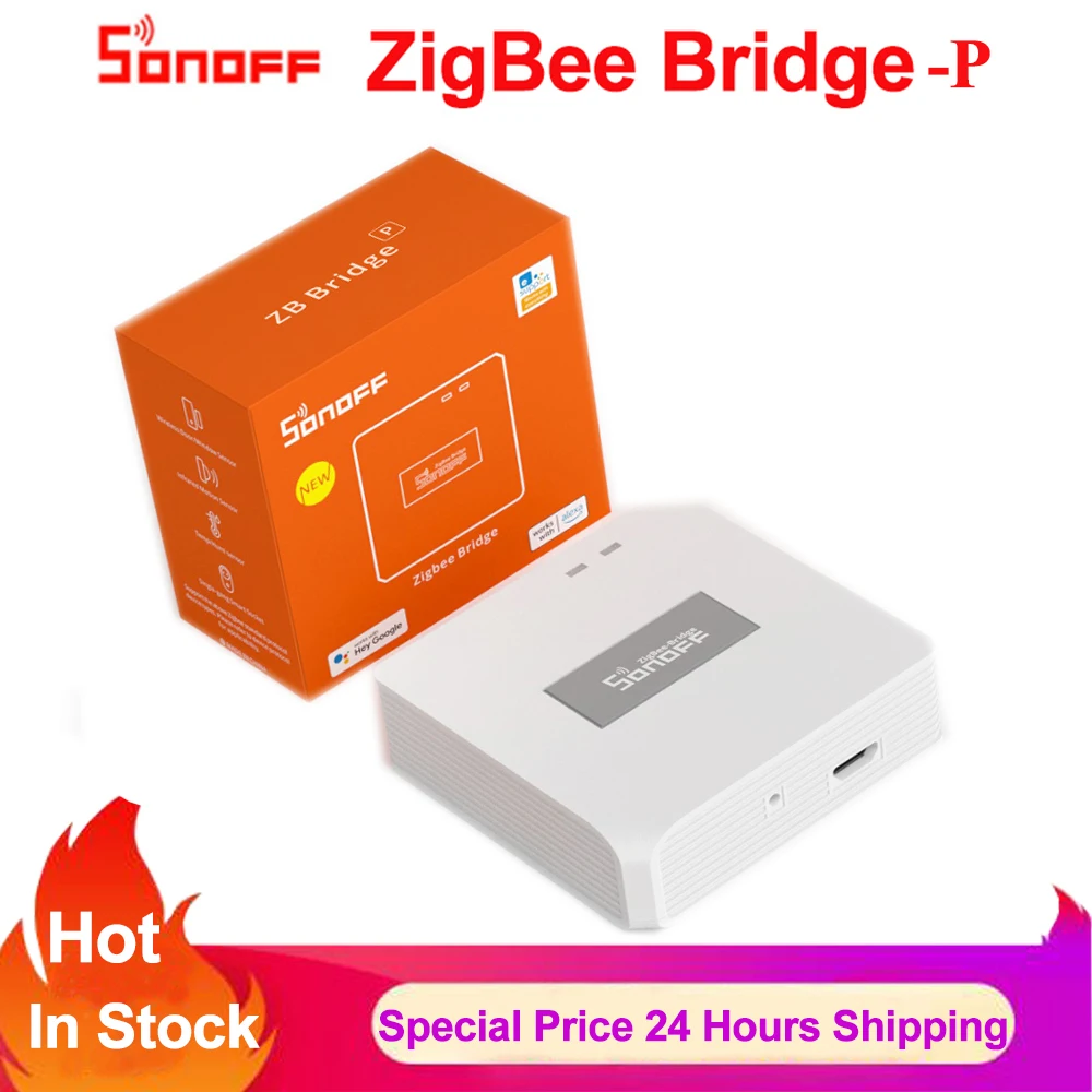 SONOFF Zigbee Bridge Pro Smart Home Zigbee Bridge Gateway Bridge Hub 128 Zigbee Devices Wi-Fi & Zigbee Dual-protocol Support