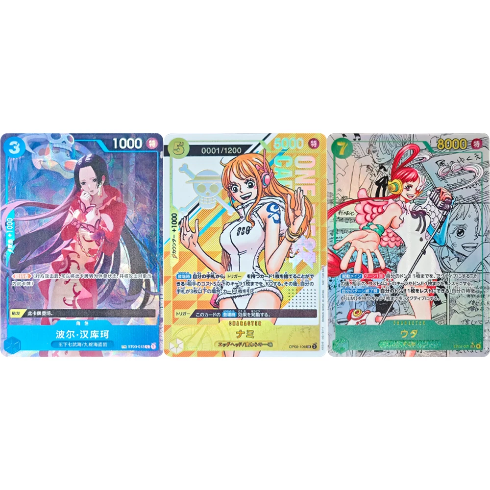 

Anime Collection Card OPCG Japanese Card Game 3rd Anniversary Nami OP08-106 Promo Alt Art Foil Card Child Gifts
