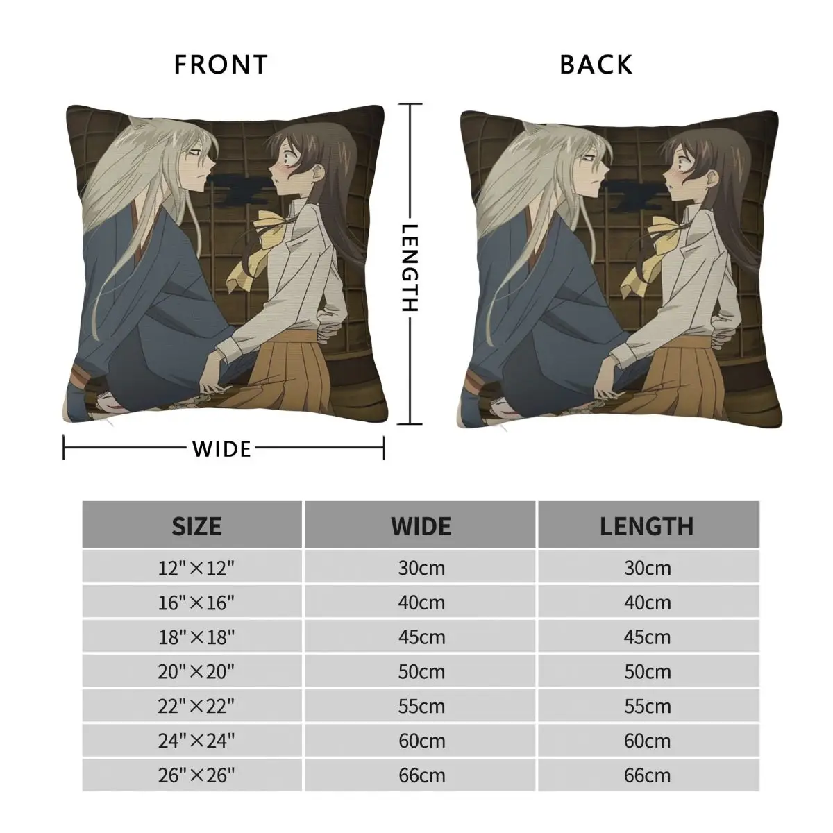 Anime Kamisama Kiss Square Pillowcase Cushion Cover Pillow Case Throw Pillow Cover for Home Sofa Living Room