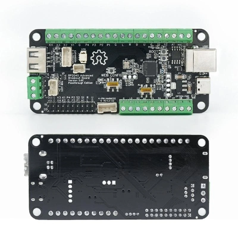 Tablero V5.6E RP2040 Pase combate pases USB avanzado para pelea multiplataforma Hitbox D2RC