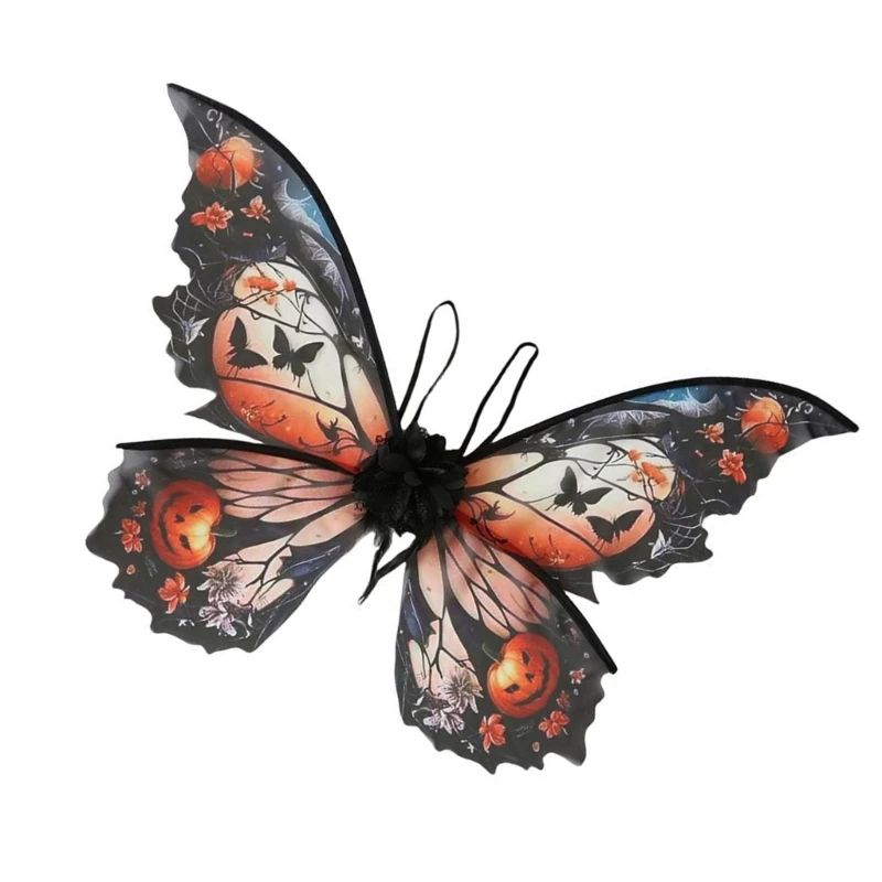 소녀를 위한 나비 날개, 어린이 생일을 위한 할로윈 요정 의상 액세서리 DXAA