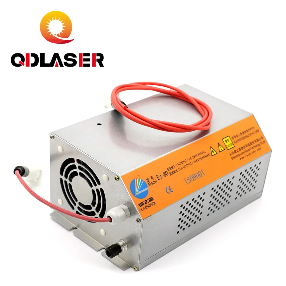 

QDLASER 80-100W 80W HY-Es80 CO2 Laser Power Supply for CO2 Laser Engraving Cutting Machine Es Series