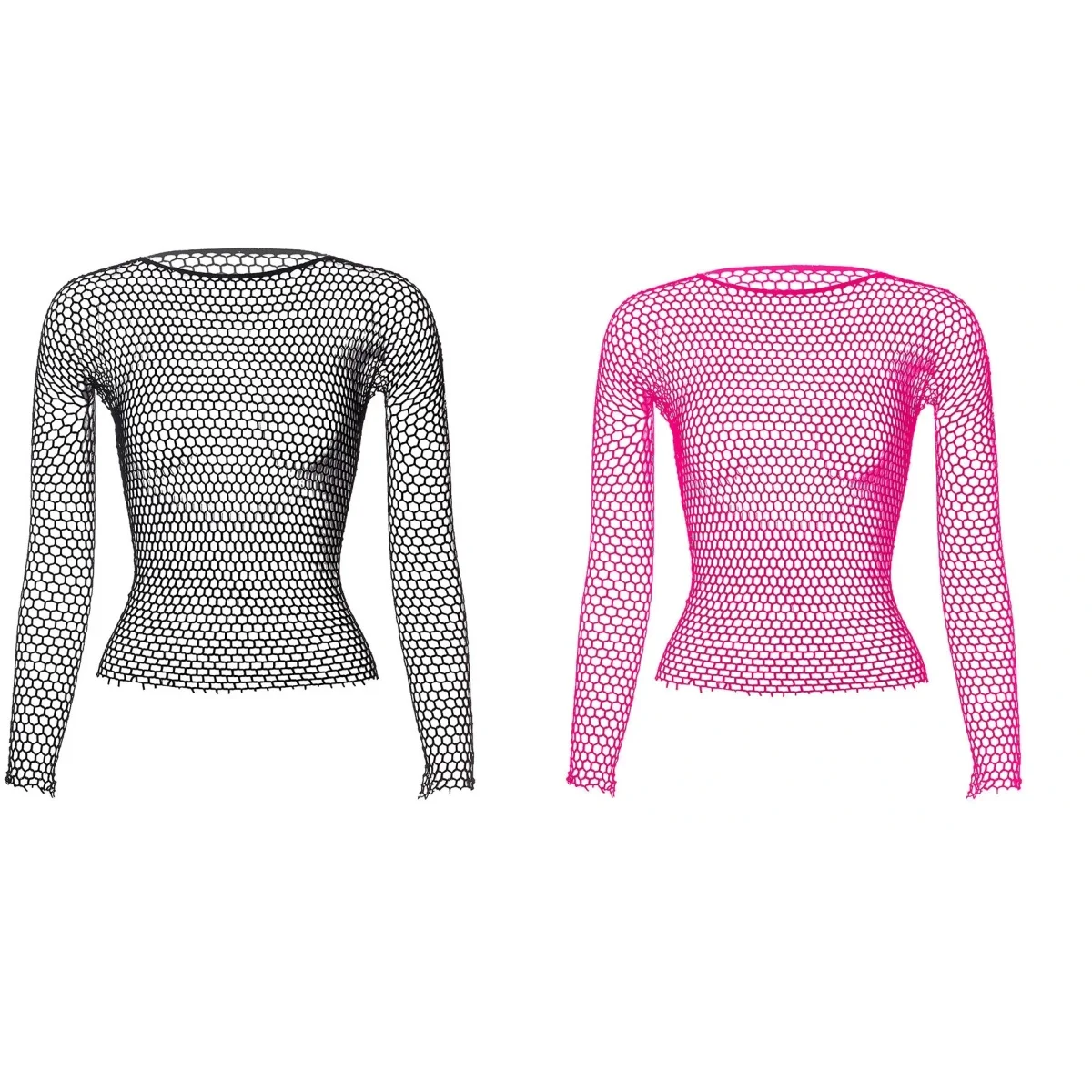 

Женские сексуальные сетчатые рубашки с длинным рукавом, черные, с вырезами, в сеточку, новая модная коллекция, мягкие, сексуальные, с длинным рукавом, нижнее белье