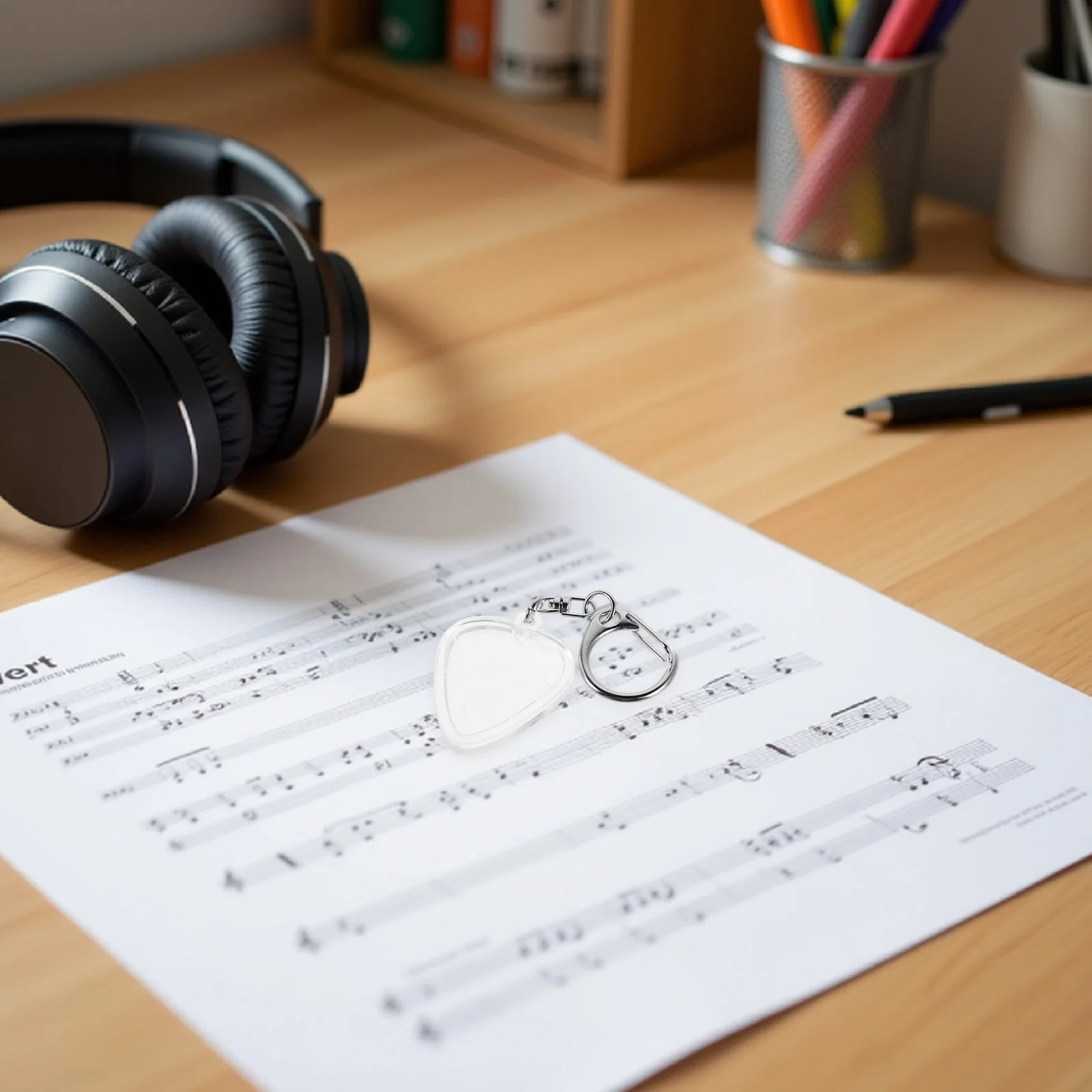 

2pcs Clear Guitar Pick Holder Case Keychain Portable Plectrum Storage Box For Acoustic Electric Guitar Picks Display Pendant