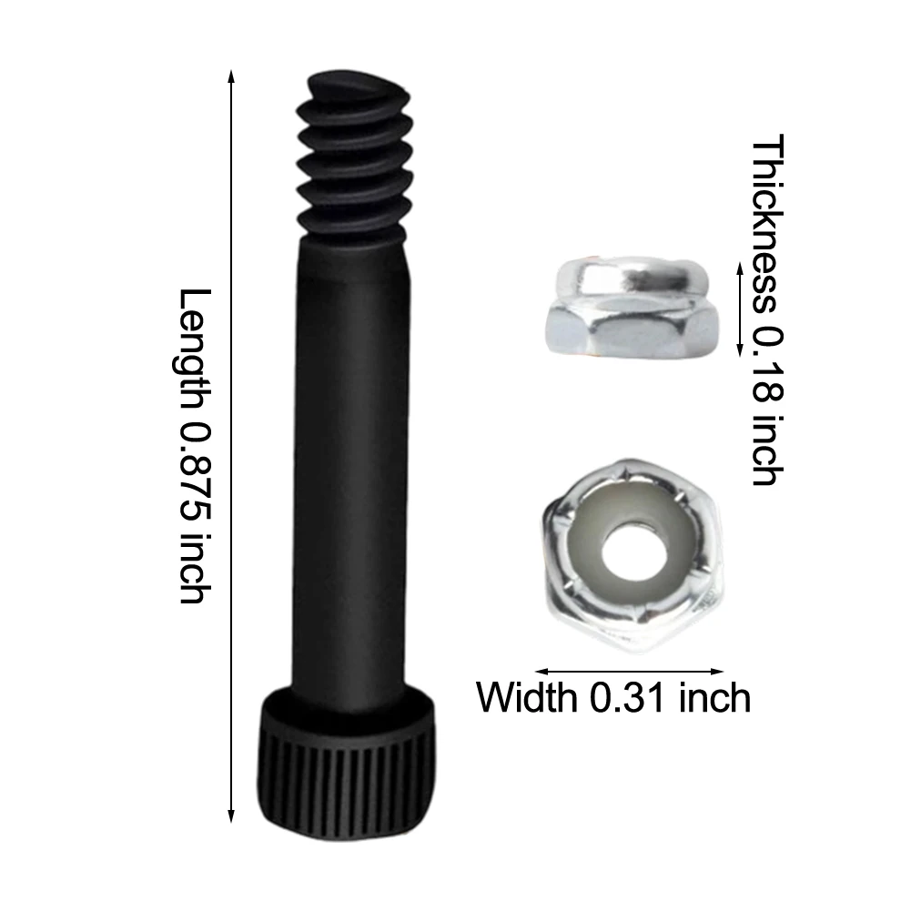 For Traeger Replacement Fasteners Motor Shaft Nuts For Pellet Oven Repair Black Compact Replacement Components